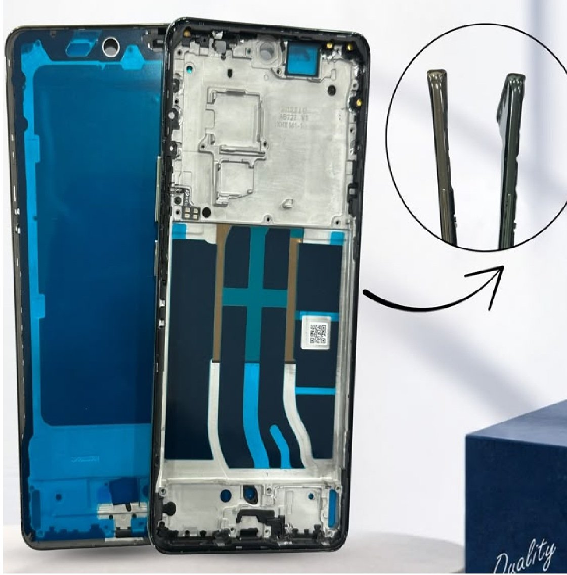 Compatible Replacement for Realme 12 Pro 5G Middle Frame – Mobile Frame Replacement